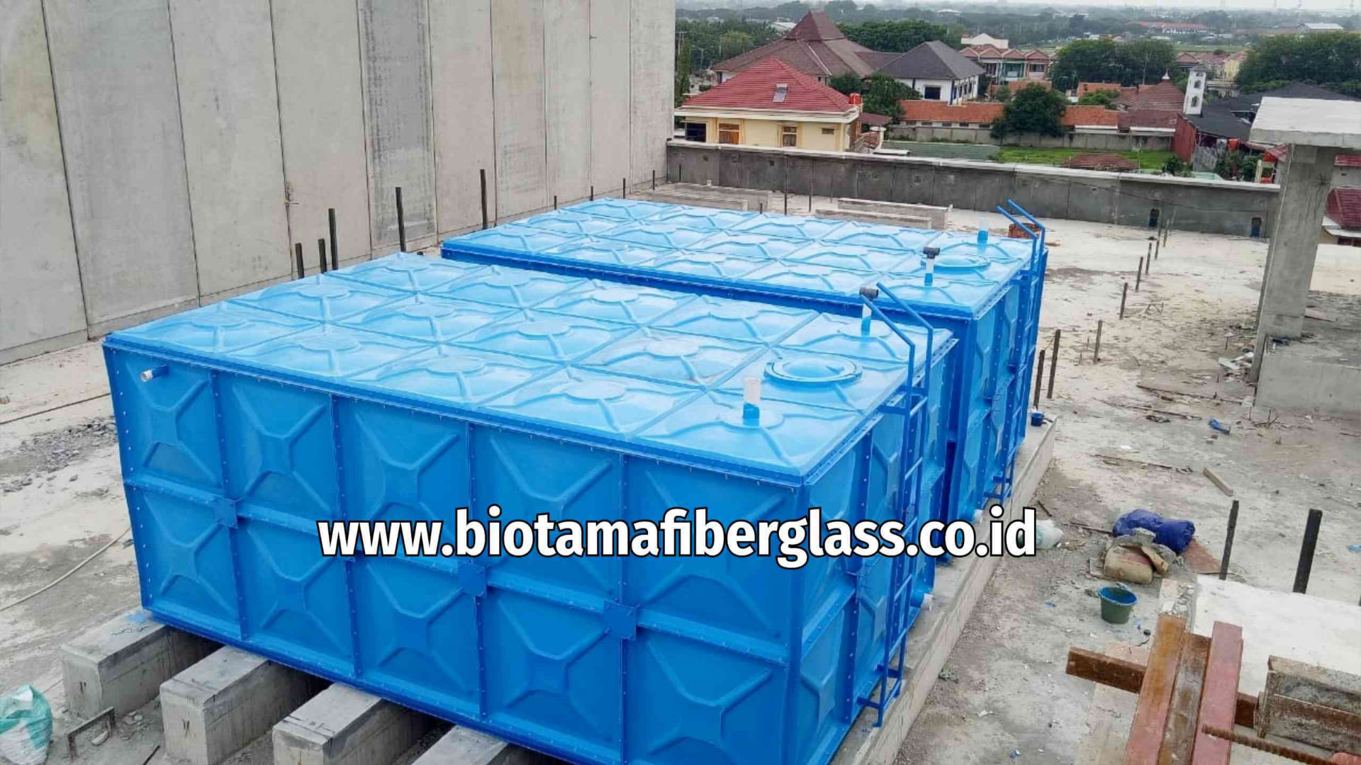 Tangki air panel FRP produksi BIOTAMA