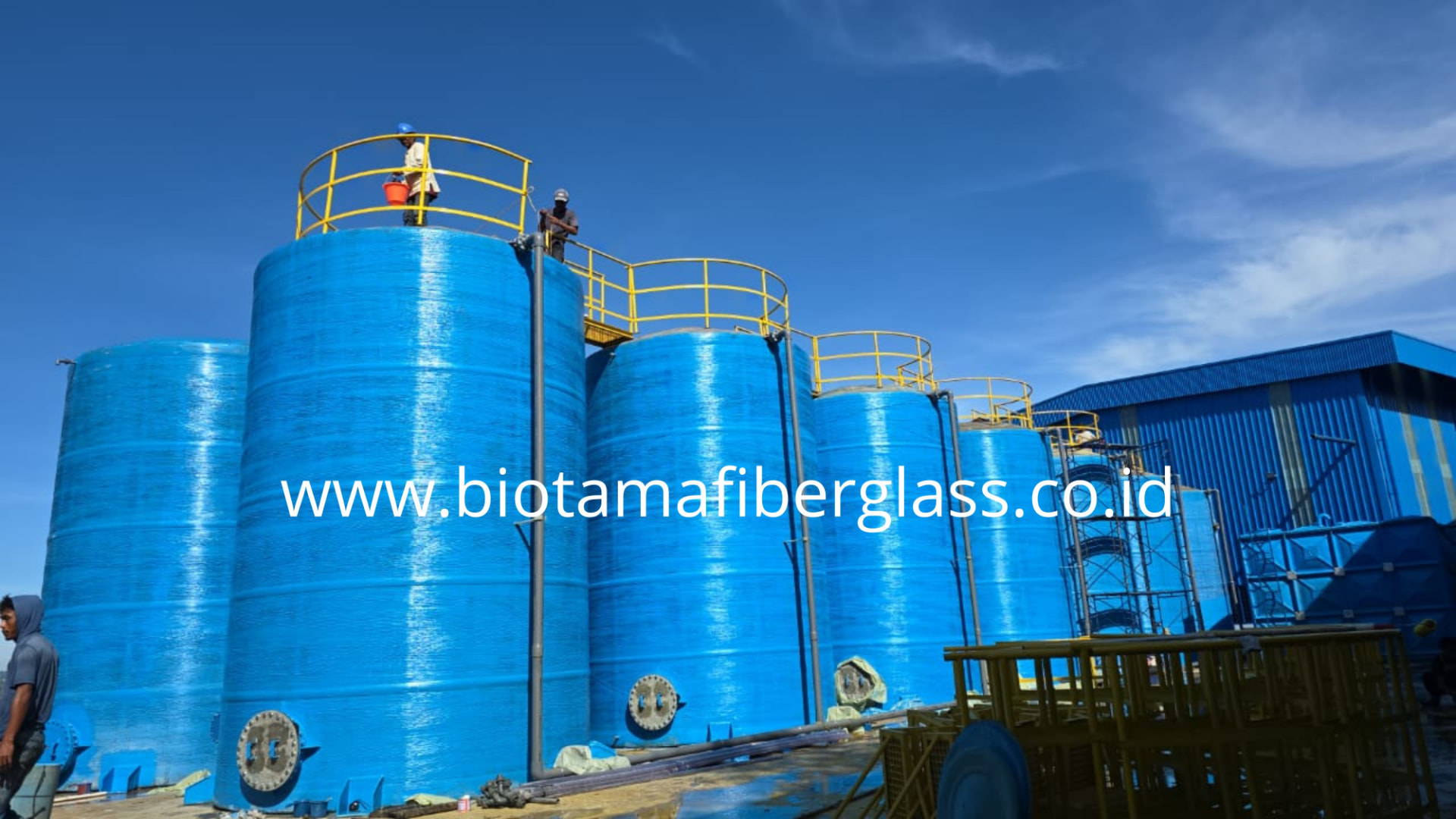 Dokumentasi produk Tangki Air Silinder FRP 4